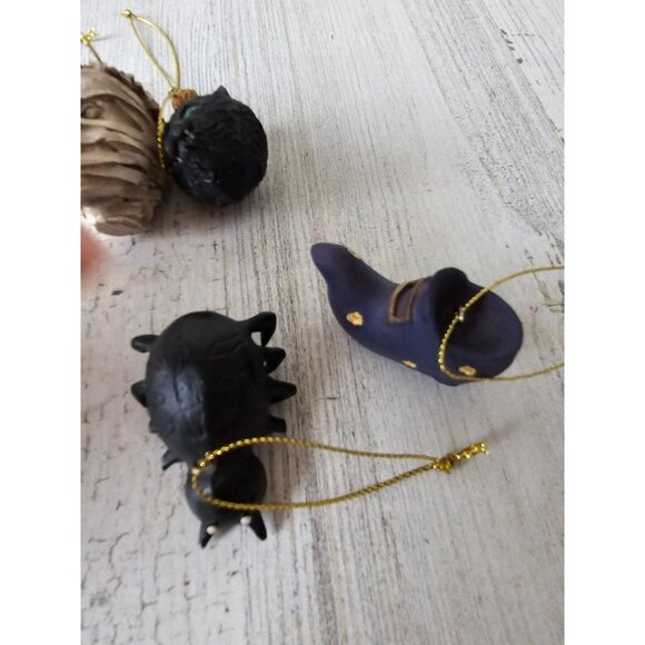 Mini Halloween ornament mummy cat skeleton tree spider ghost witch set lot - Picture 4 of 9